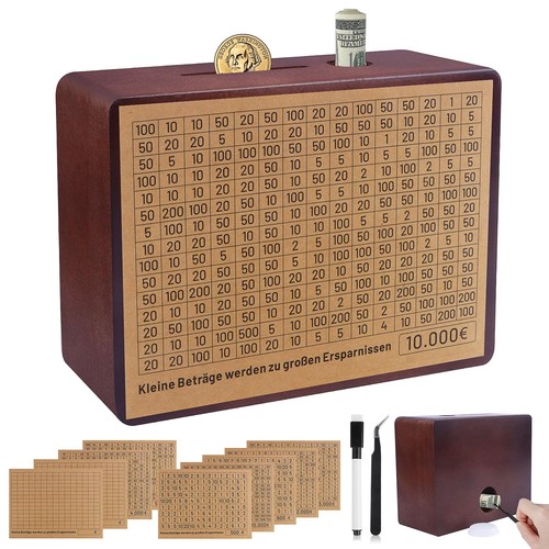 Salvadanaio legno 10000 - legno,