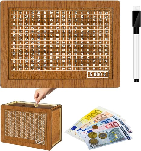 Salvadanaio legno con - in,