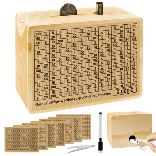 Salvadanaio legno 10000 - salvadanaio,