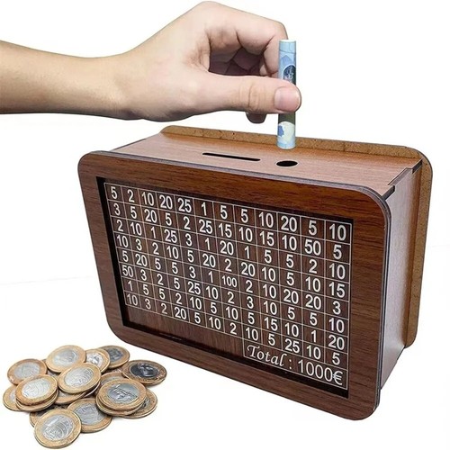 Salvadanaio legno contatore - in,