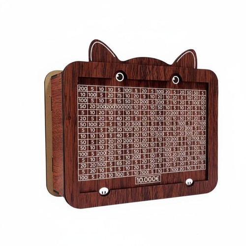 Cassa legno per risparmi - legno,
